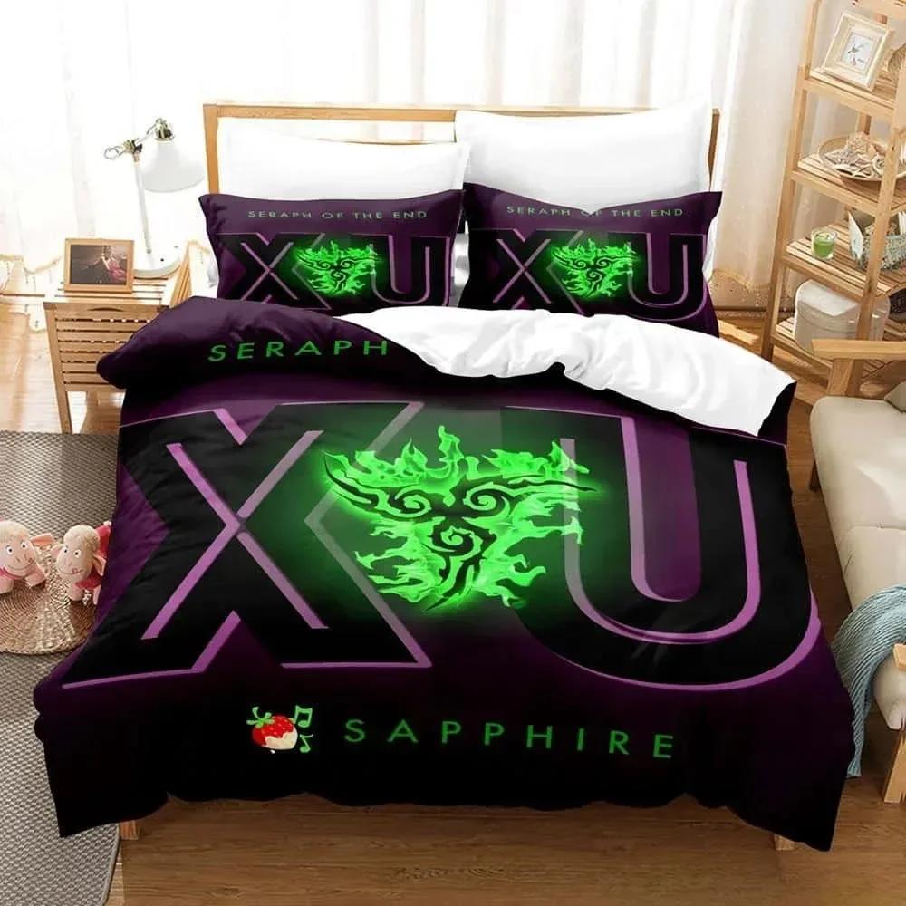 3D  Seraph of the End Printed Bed Set Duvet Cover Pillowcase Bedding Set Bed Linen Sheet Quilt Cover Full Queen King Size