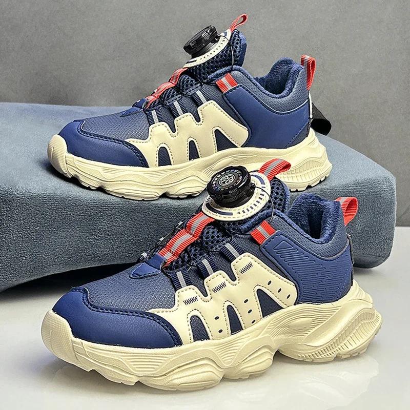 Warm Plush Outdoor Sneakers Kids Big Size 39 Non-slip Childrens Sports Sneakers  Fashion Original Winter Shoes Trainers for Boys