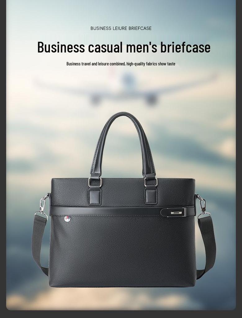 Men's Business Laptop Briefcase Shoulder Bag