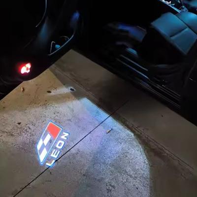 2PCS LED Emblem Car Door Light Welcome Lamp Wireless Laser Projector For Alhambra 7M Leon MK1 2005 2006 Toledo