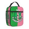 AKA Sorority Gifts Lunch Box Reusable Oxford Tote Bag Large Capacity Cooler Thermal Lunch Bags for Women Men Travel Work Picnic