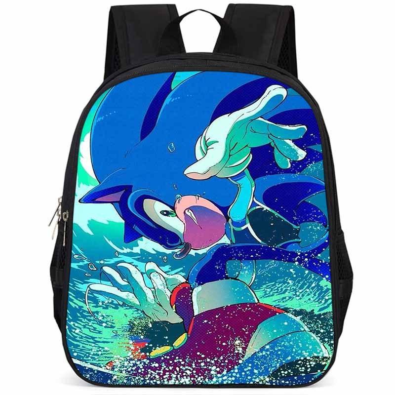 Sonic 15-inch Large Capacity Lightweight Oxford Cloth Backpack For Kids