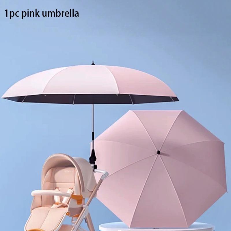 Universal Stroller Umbrella with UV Protection, Baby Stroller Parasol 85cm Diameter with Umbrella Clip Fixing Device,1PC