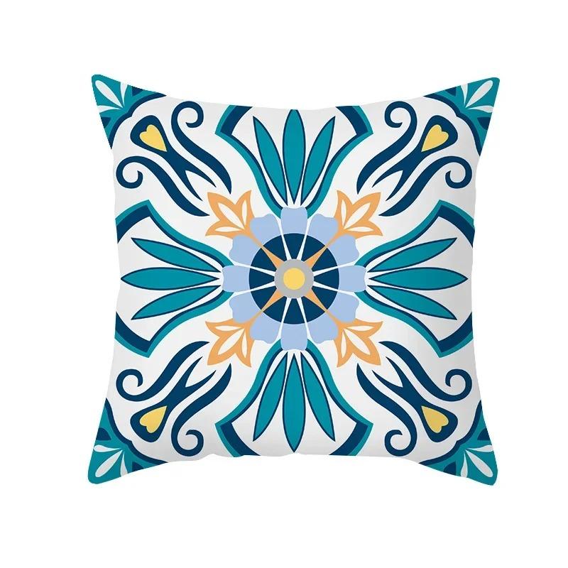 Home Decor Exquisite Patterned Decorative Throw Pillow Covers Pattern Cushion Cover Suitable For Sofa Bedroom Car Pillow Cover