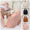 Shell Shape Makeup Pouch Bag Letter Travel Wash Bag Fashion PU Leather Cosmetic Bag  Shopping