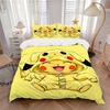 3pcs Pikachu Costume Duvet Cover Set, 1 Duvet Cover + 2 Pillowcases (No Insert), High-Definition Print, Home & Dorm Set Yy251208081