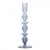 Hestia Glass Candle Holder Grey 26.5 X 9cm