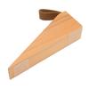 6pcs Compact Design Wooden Door Stopper Leather Strap Security Door Wedge  Apartment Use
