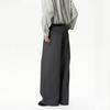 | Retro old money style, high-end multi-button design, drape wide-leg casual trousers tide