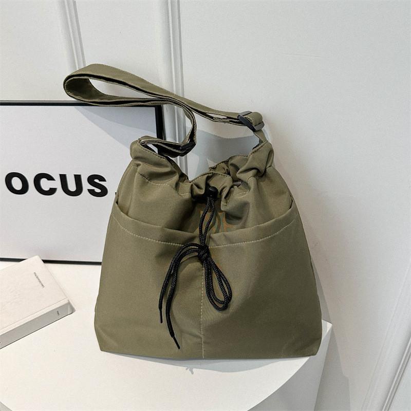 Stylish Street Trend Nylon Tote Bag With Large Capacity And Exquisite Car Line Elements
