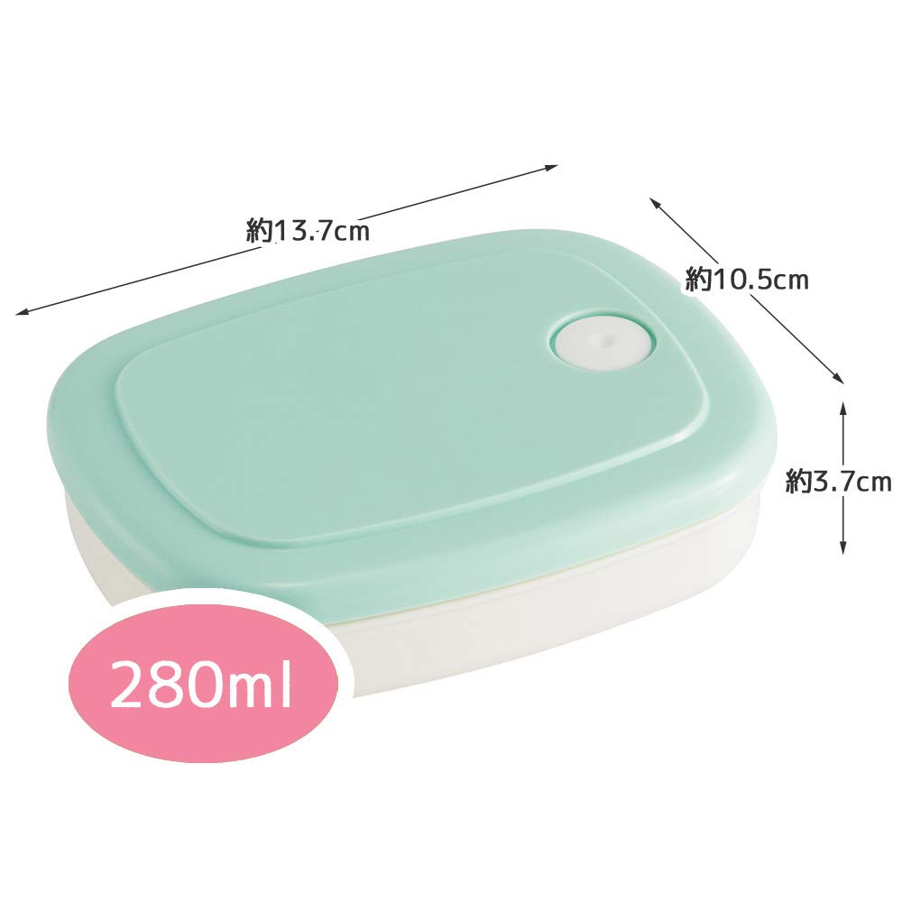 Skater Rice Powder Pastel for Freezing and Preparing Rice Container, 280ml, Thin, Green, SLG2,