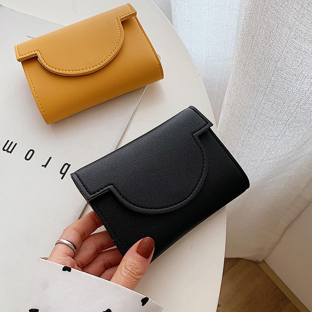 Ultra Slim Women Wallet Tri-fold PU Leather Card Holder Mini Purse Female Coin Bag Compact Wallet Pocket Money Clip Clutch Bag