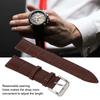 Correa de reloj universal de cuero PU ajustable para hombre y mujer, repuesto de 20 mm, marrón