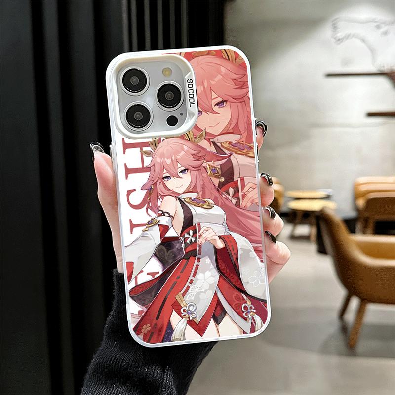 Genshin Impact Anime Soft Phone Case for iPhone 15 16 17 Pro Max 17Air 16E 14 Plus 13 12 Mini Shockproof Cover Back Shell