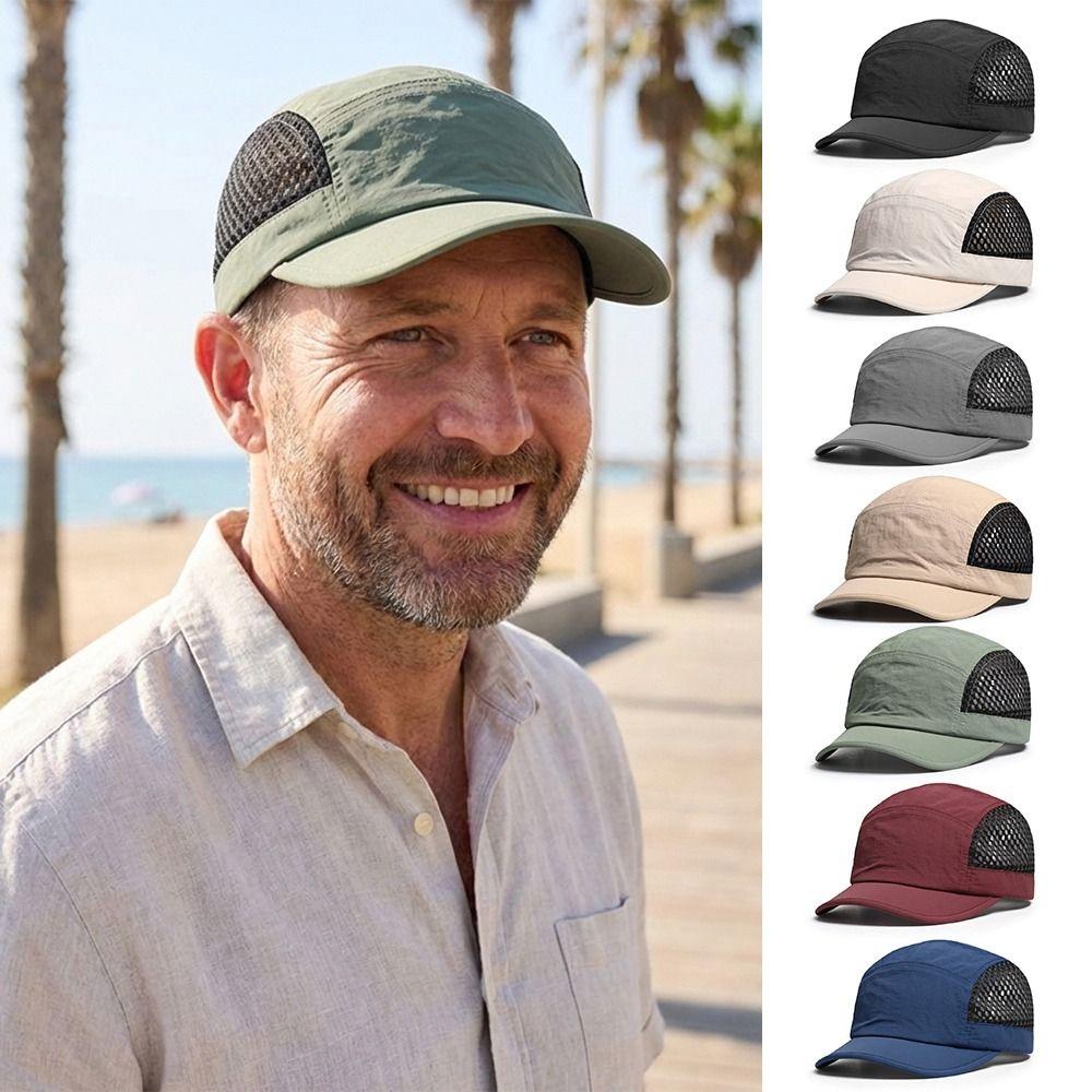 Fashion Thin Baseball Cap Mesh Japanese Style Sun Hat Quick-Drying Breathable Sport Cap Spring