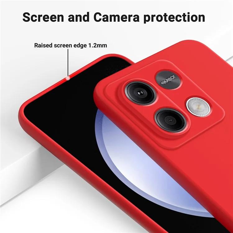 For Xiaomi Redmi Note 13 5G Note 13 5G (China) Case Liquid Silicone Slim Protective Phone Cover with Strap