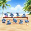 TOP TOY Disney Stitch Series Gachapon Blind Box Figure Soft Vinyl PVC Premium Toy Birthday Gift for Disney Character Collectors "Genki Yoga" [1 Piece]