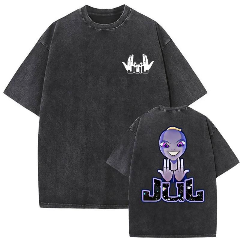 100% Cotton Vintage Washed Unimpressed Frog T Shirt Hot Fashion Men/Women Aesthetic Funny T-Shirt Oversize Acid Wash Tees Shirts