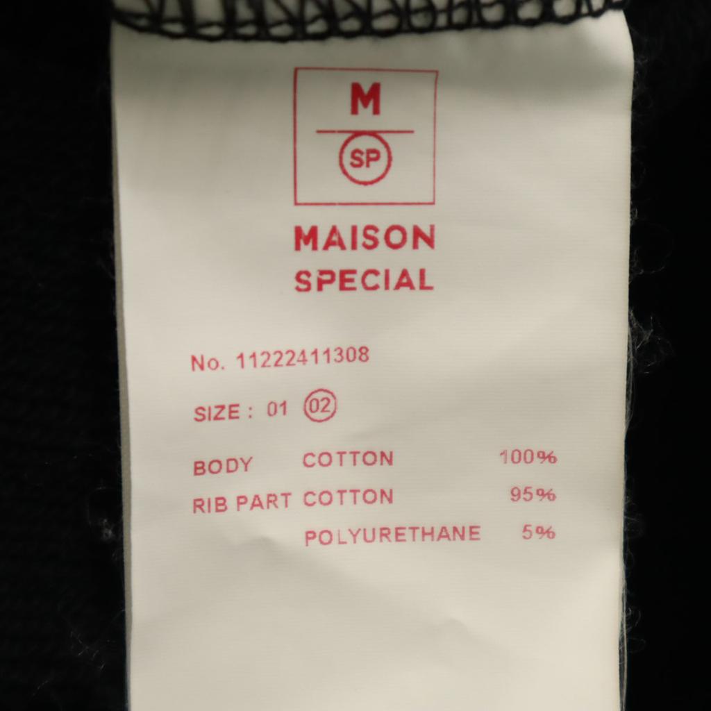 MAISON SPECIAL Long sleeve Prime Over Slash Crew Neck Sweatshirt trainer Women Used