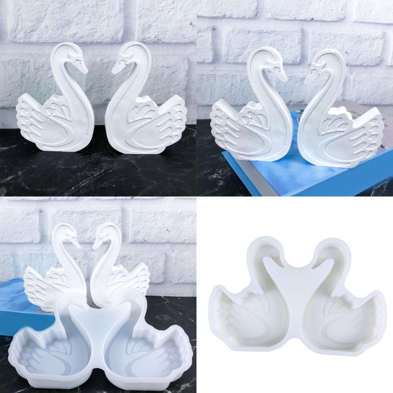 Desk Ornament Mould Flexible Silicone Mold for Animal Figurine Shaped Decoration Gypsum Mold Jewelry Making Supplies