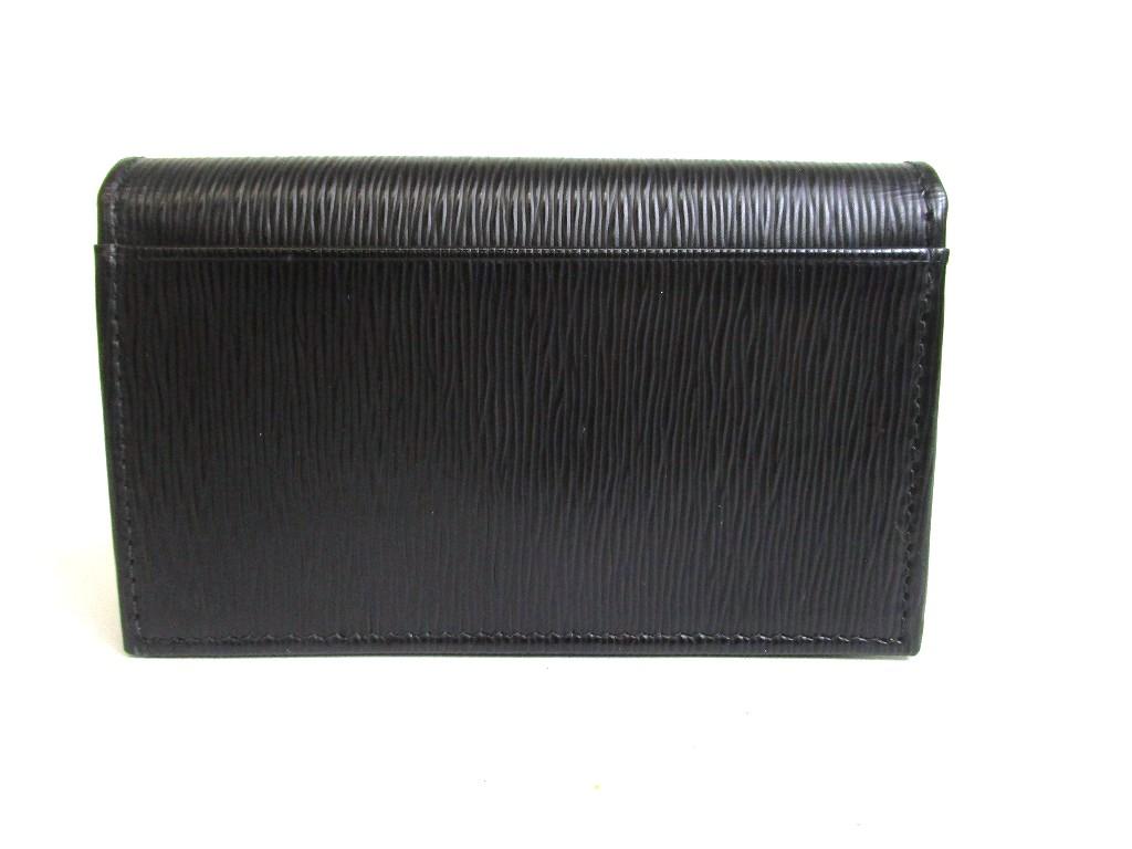 Authentisches PRADA Schwarzes Vitello Move Leder Kartenetui Kartenhalter #b068 Vom Verkäufer überholt