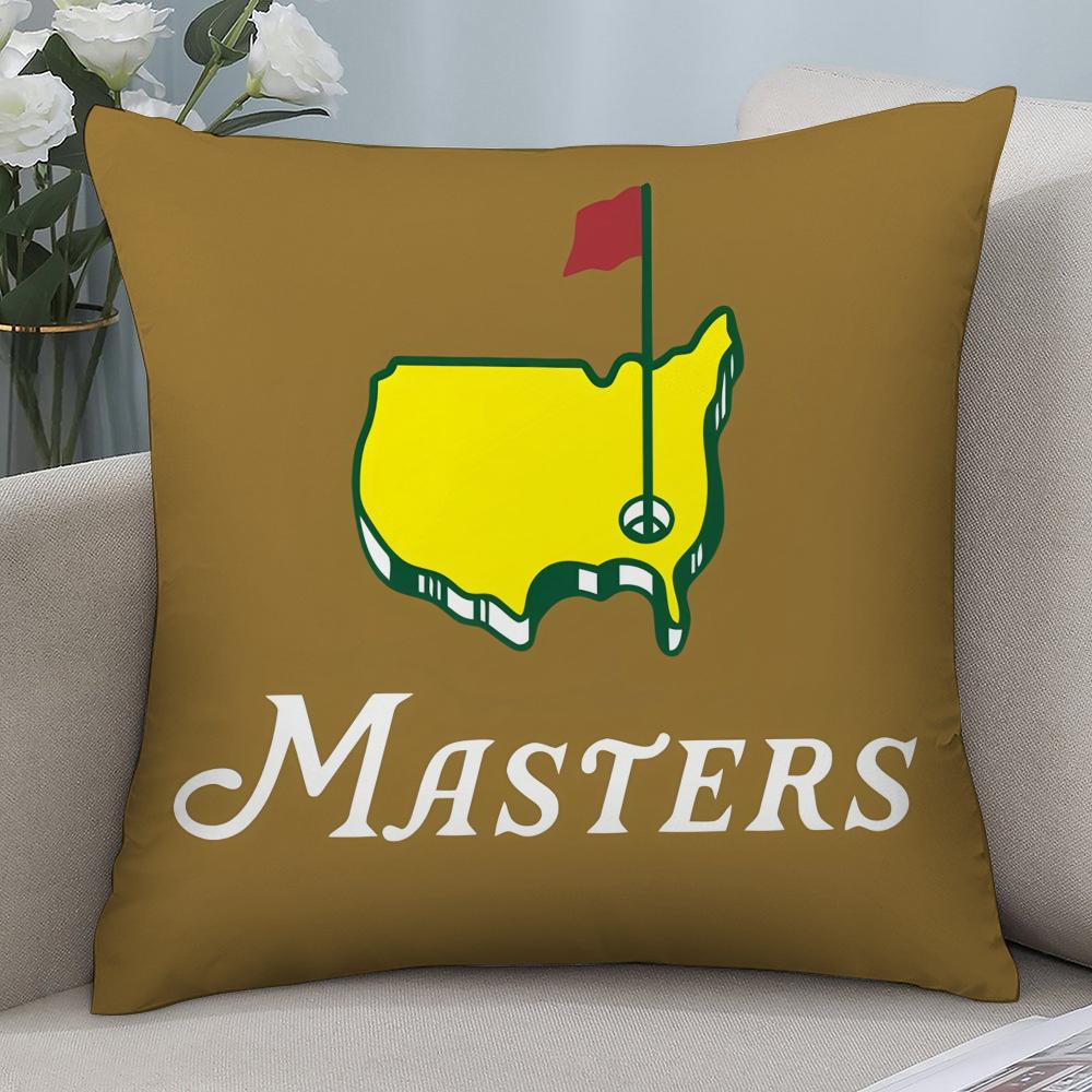 Masters Golf Printing Pillow Case Short Plush Pillow Covers Sofa Decorative Gift Home Double-sided Printing Cushion Cover