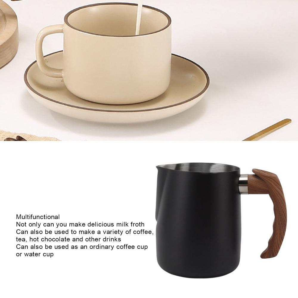 Dripless Spout Milk Frothing Cup 304 Stainless Steel Milk Frothing Pitcher  Cappuccino Making