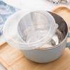Round Food Container Ramen Noodles Bowl with Large Capacity and Leakproof Lid for Christmas Holiday Family Gatherings