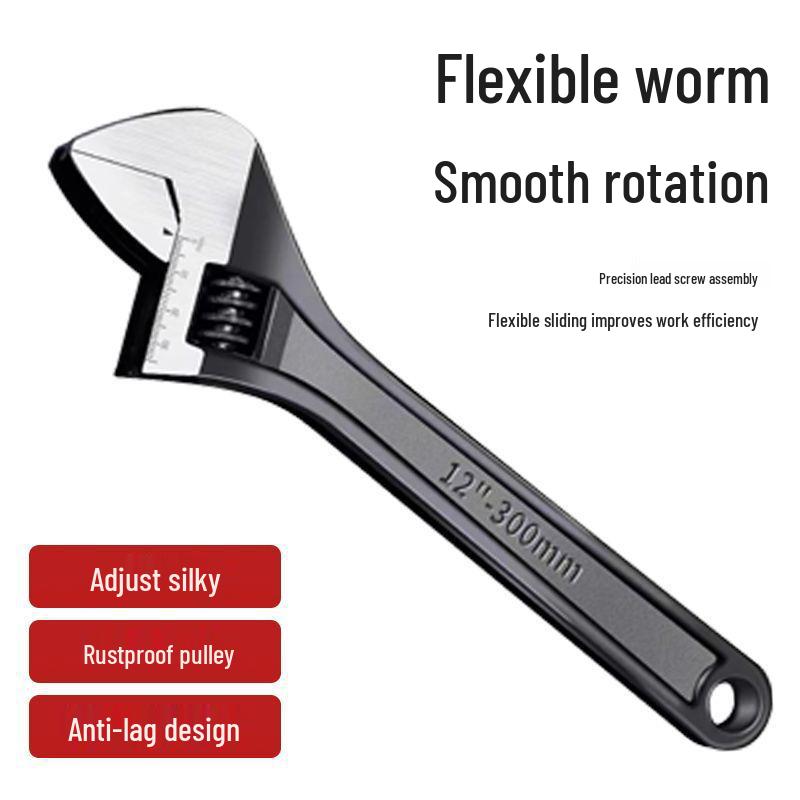 Multifunctional Thickened Adjustable Wrench - Buy 1, Get 3, Industrial-Grade, Fine Polished, Universal & Flexible.