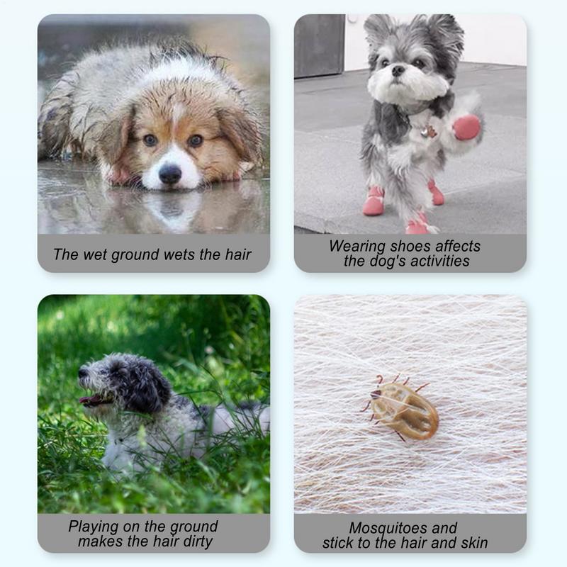 Wasserdichte Hundestiefel mit Hosenträgern Verstellbare Hundestiefel Haustierschuhe Schmutzabweisende Anti-Sturz-Stiefel Rutschfest & Sturzsicher Wasserdicht Weich