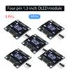 1-5PCS 1.3" IIC Digital OLED Display Module Serial 128x64 SSH1106 White Blue LCD LED Screen Board I2C Communicate for Arduino