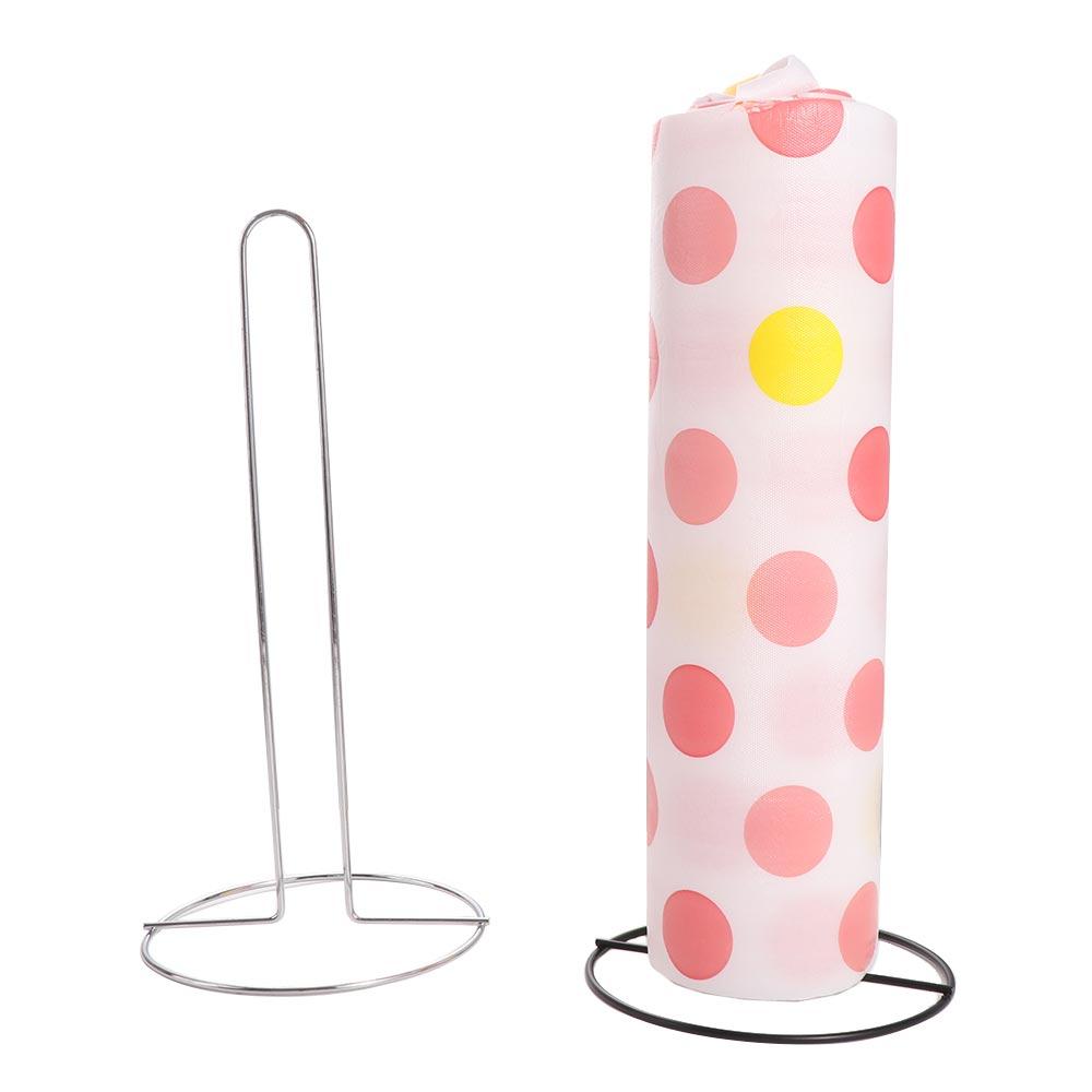 Free Standing Vertical Napkins Rack Black/Silver Tissue Stand Roll Paper Towel Holder  Bathroom