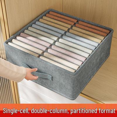 Boîte de rangement en tissu étanche pour vêtements et pantalons - Parfaite pour les dortoirs et les armoires