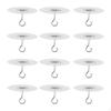 12x Sticky Ceiling Hooks Drop Hook Utility Secure Clasp Design Multifunctional Wall Mount