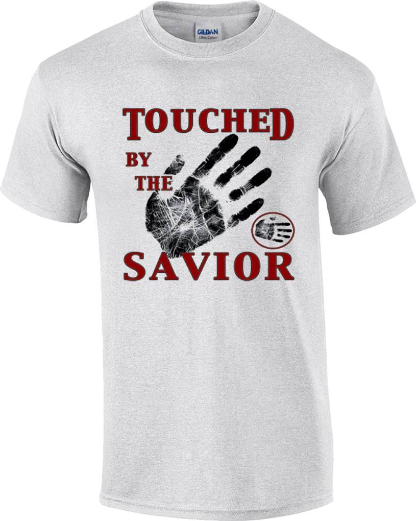 Christian Touched By The Savior Jesus Christ T-Shirt XL