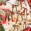 12 Stück Vintage Samtschleifen Weihnachtsbaumschleifen Rote Weihnachtsschleifen Weihnachtsgeschenkverpackung für Weihnachten Zuhause Treppe Girlandendekoration