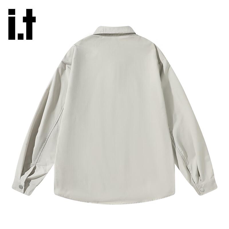 Izzue Unisex American Lapel Long Sleeve Shirt