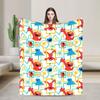 Super Warm Blanket Airplane Travel Cartoon Bedding Throws S-Sesames Streets Flannel Bedspread For Couch Bed Sofa Bed Cover