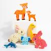 Wooden Puzzle Educational Montessori Animals Cartoon Early Learning Cognition Intelligence Game For Children Kids Toys Gift