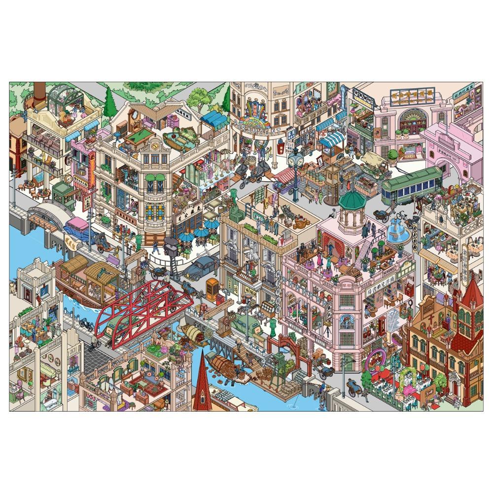 DIY 3D Landscape Sticker PET Cabin Scene Sticker New Miniature Scene Collage