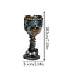 3D Stereoscopic Spooky Skull Resin Goblet Premium Stainless Steel Perfect for Pub Bar Drinkware Halloween Horror Themed Gift