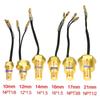 1Pcs 50K Head Plug Water Temperature Sensor 10/12/14/16/17/21mm NPT 3/8 1/8 1/2 Digital Temperature Sensor 12V/24V Universal