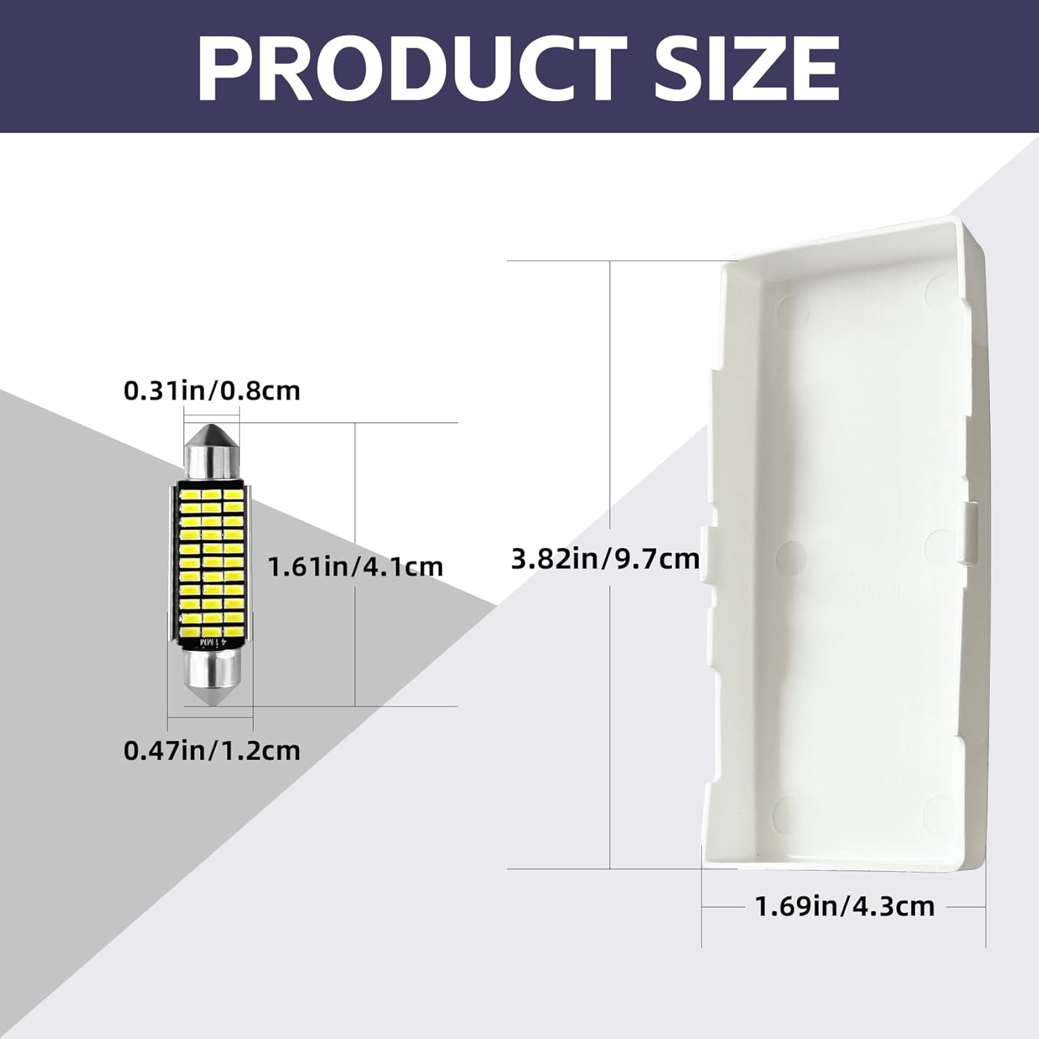 Interior Dome Light Lens Cover/LED with LED White Blubs Compatible With GMC Chevy S10 Sonoma 1991-2003# OEM Replacement for 336201