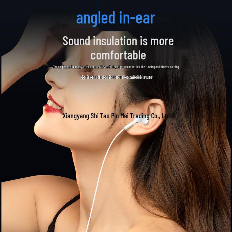 In-Ear Wired Computer Headphones with 2-3 Meter Cable & Microphone for Live Streaming