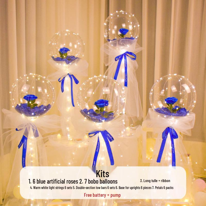 Romantisches Ballon-Deko-Set für Geburtstag oder Heiratsantrag