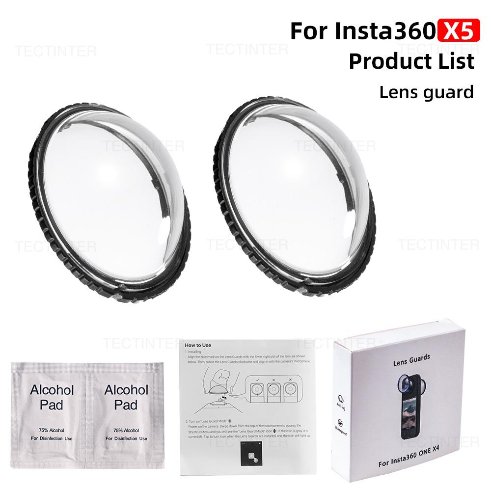 

Tempered Glass Film For Insta360 X4 X5 Screen Protector Anti-Scratch Lens Guard Cap Protective Kit 360°Video Camera Accessores X5lens guard