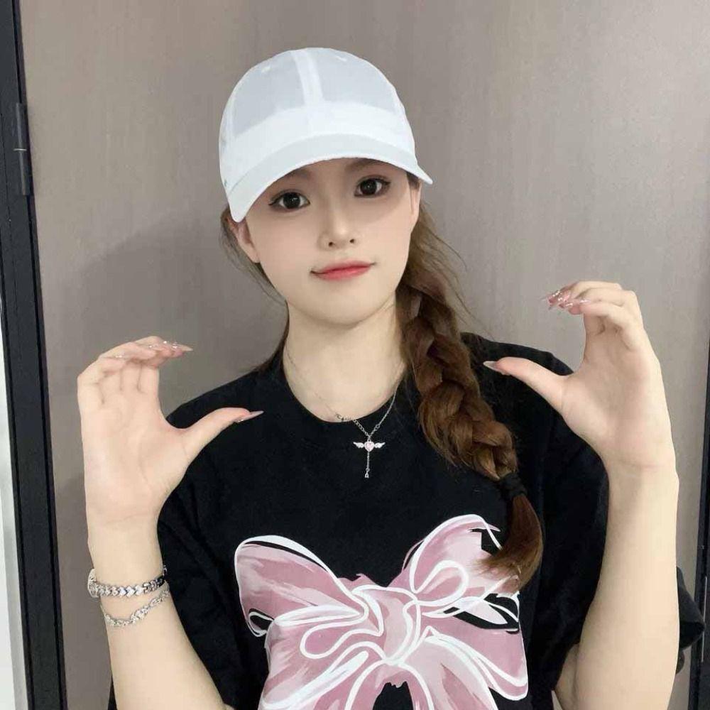 Anime Quick-Drying Baseball Cap Korean Style Peaked Cap Retro Solid Color Sun Hat Sports