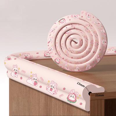 2m Desk Edge Guard Strip Cartoon Digital Pattern Baby Safety Wall Corner Protector Soft Thickend Anti Collision Cushion Children