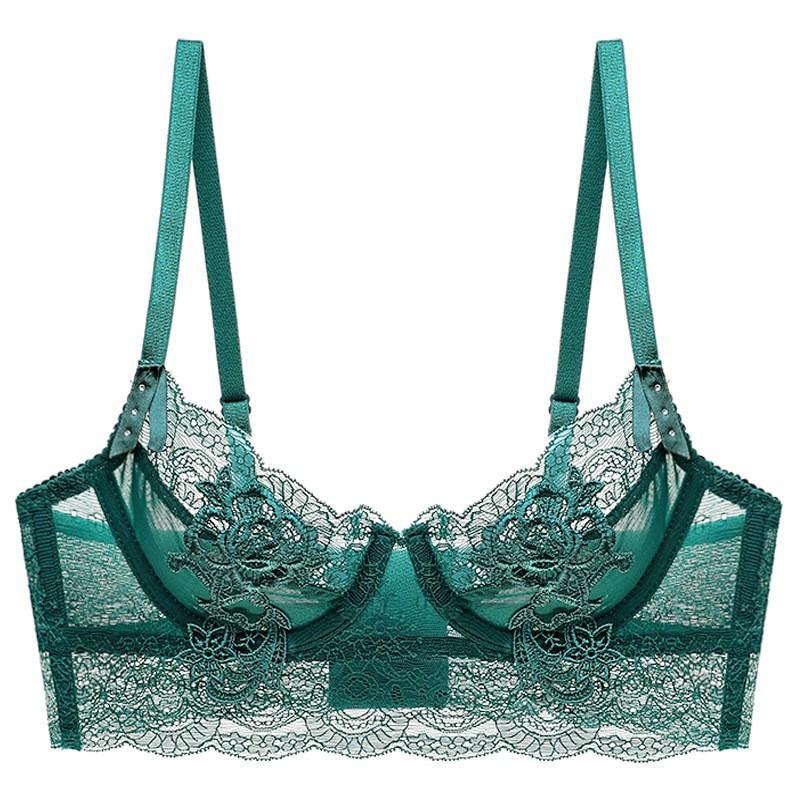 French Style Sexy Lace Bra Set Women Unlined Minimizer Bust Plus Size