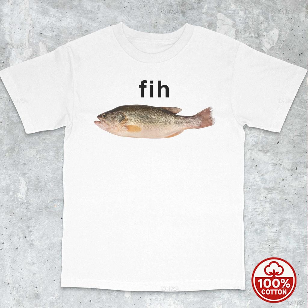Fih Fish TShirt Unisex Funny Fish Graphic Cotton Tee